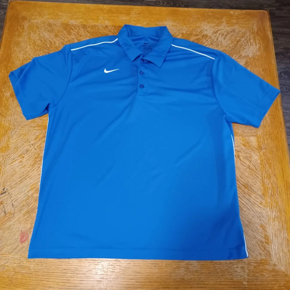 Nike Dri Fit GOLF BLYE POLO SHIRT MENS Size XL. See pictures for reference and m - Picture 1 of 5